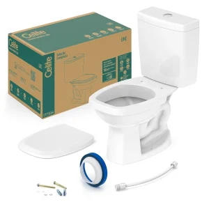 Kit Vaso com Caixa Acoplada Like Branco Celite