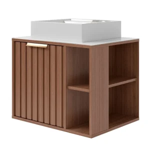 Gabinete para Banheiro Noruega 60cm Freijó MGM