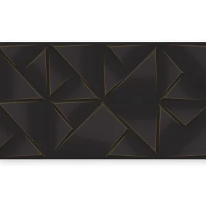 Revestimento Cerâmico Istambul Black 39x75cm Cetim Retificado