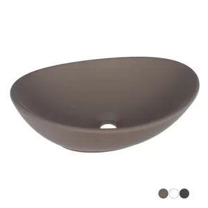 Cuba de Louça de Apoio Bali Marrom Fosco Cozimax
